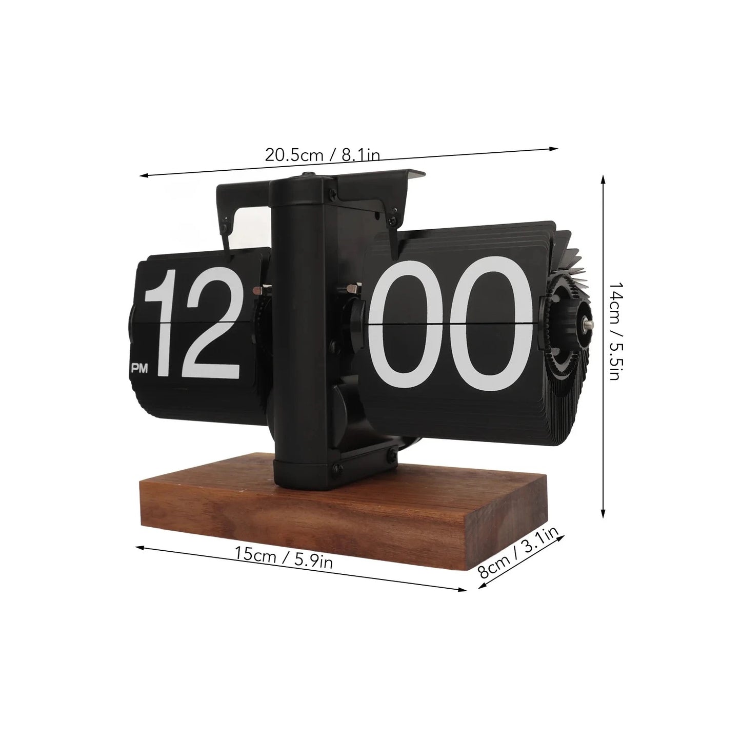 A Flipping Clock with Page Turning Automatically