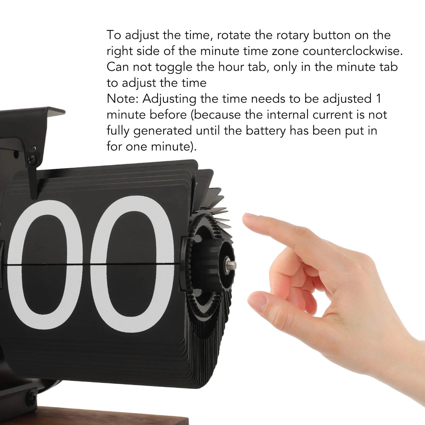 A Flipping Clock with Page Turning Automatically