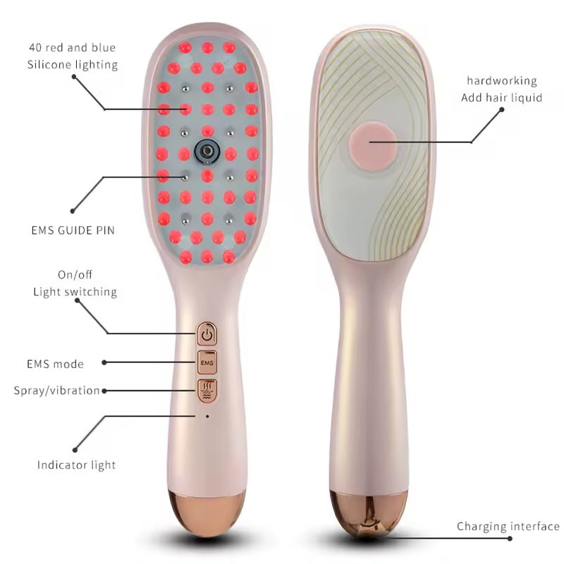 New Red Light Therapy EMS Electric Massage Spray Comb