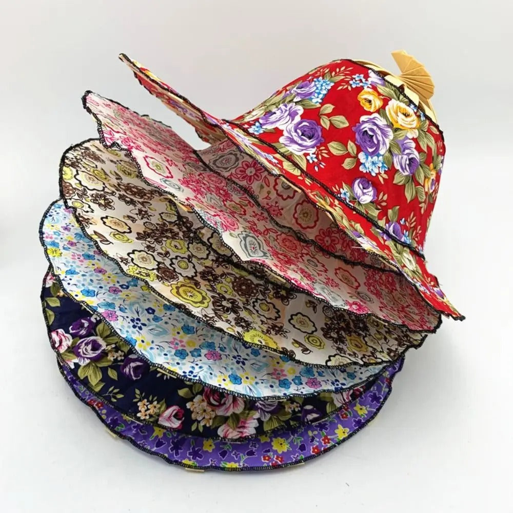 Women’s Folding Handmade bamboo fan hat
