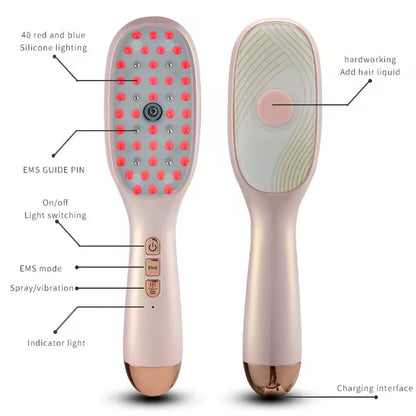 New Red Light Therapy EMS Electric Massage Spray Comb