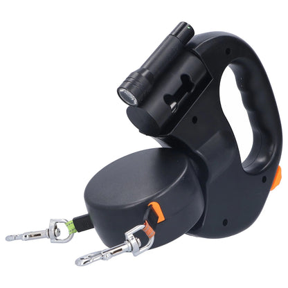 Retractable Dual Doggie   with LED Light