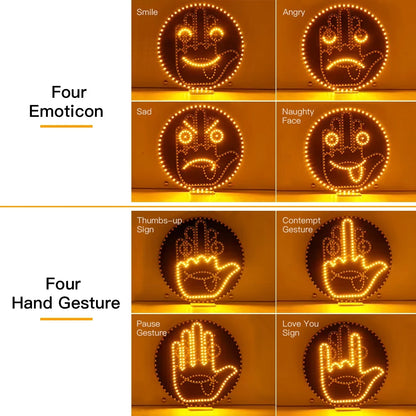 Car Finger Expression LED Light (Remote Controlled)